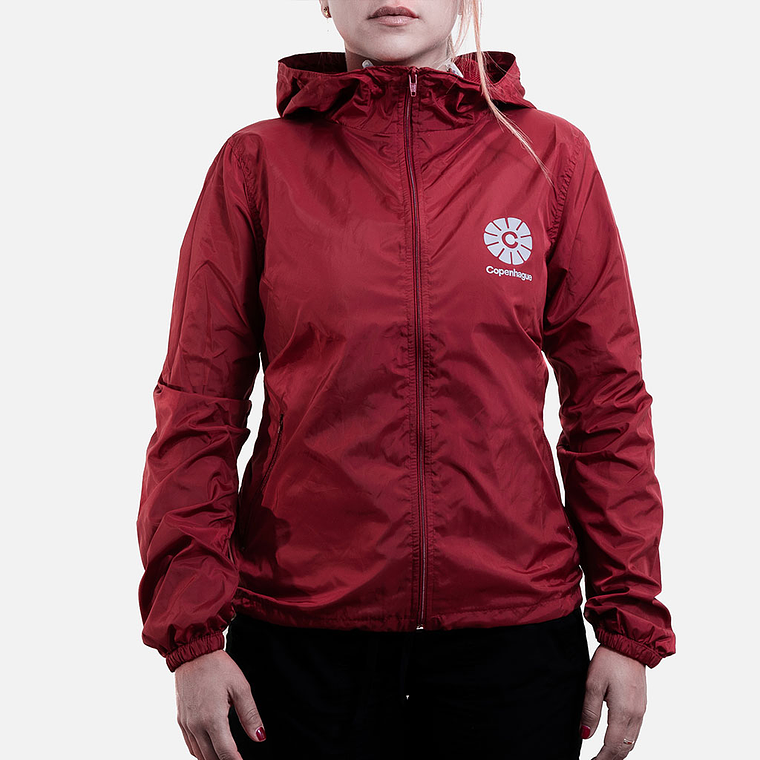Cortaviento mujer Copenhague - Rojo 1
