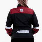 Cortaviento mujer Copenhague - Rojo, negro 3