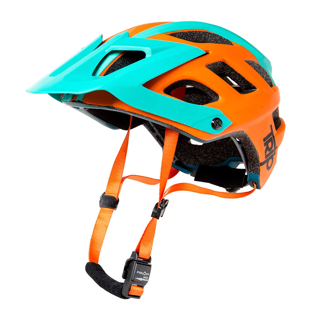 Casco Trip Enduro - Naranja, turquesa 1