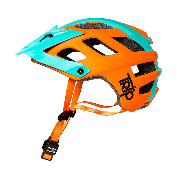 Casco Trip Enduro - Naranja, turquesa 2