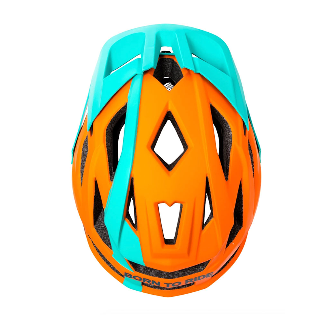 Casco Trip Enduro - Naranja, turquesa 4