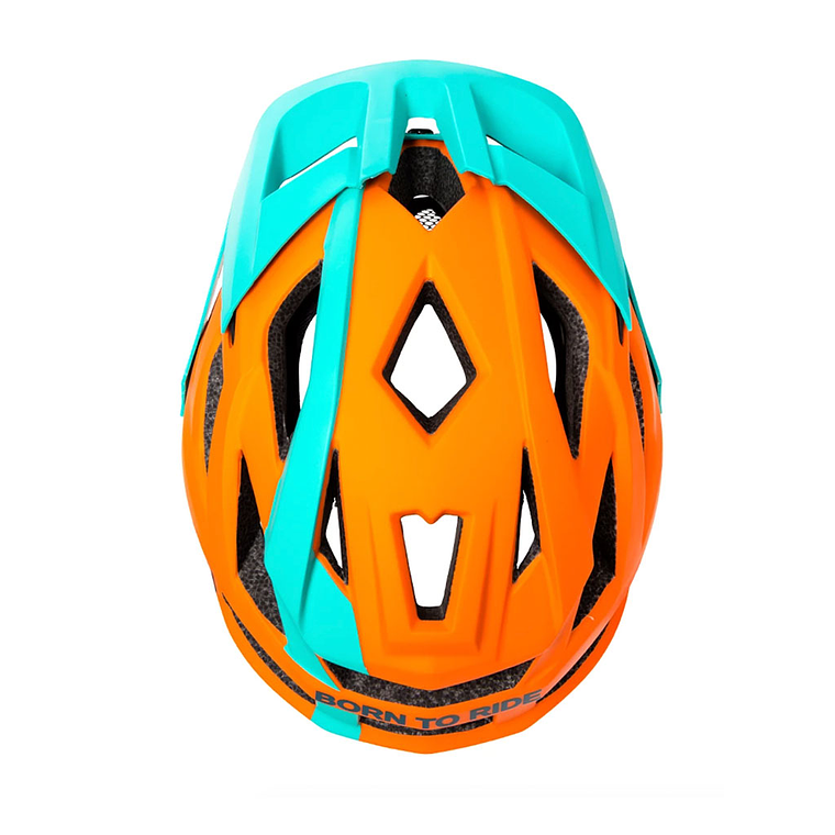Casco Trip Enduro - Naranja, turquesa 4