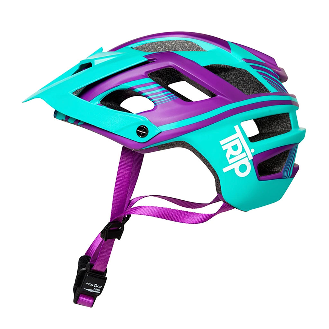 Casco Trip Enduro - Turquesa, púrpura 2