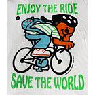 Polera urbana Enjoy the ride por Álvaro Ardiles - Blanca 1