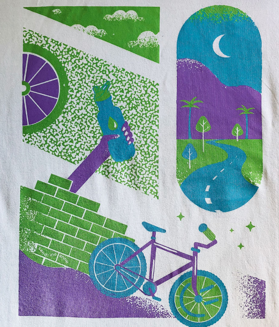 Polera urbana unisex Urban Soul por Sandrine Anne - Blanca 1
