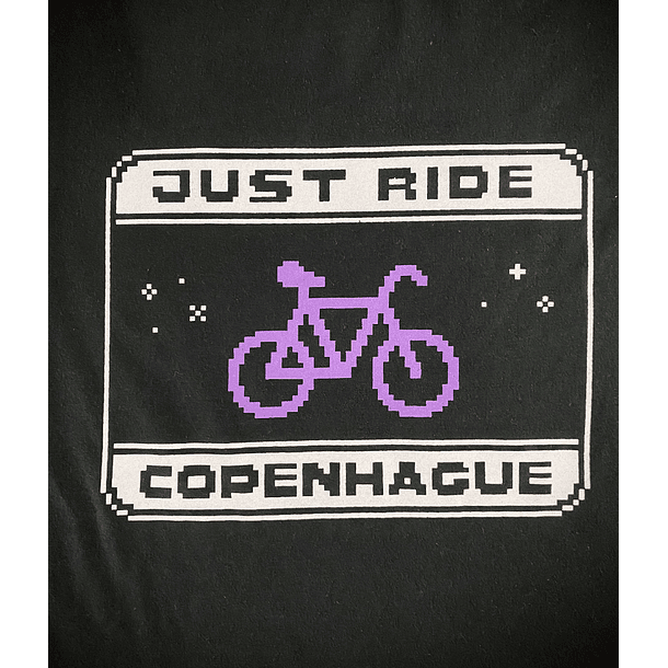 Polera urbana Just ride por Luca Rebori - Negra 