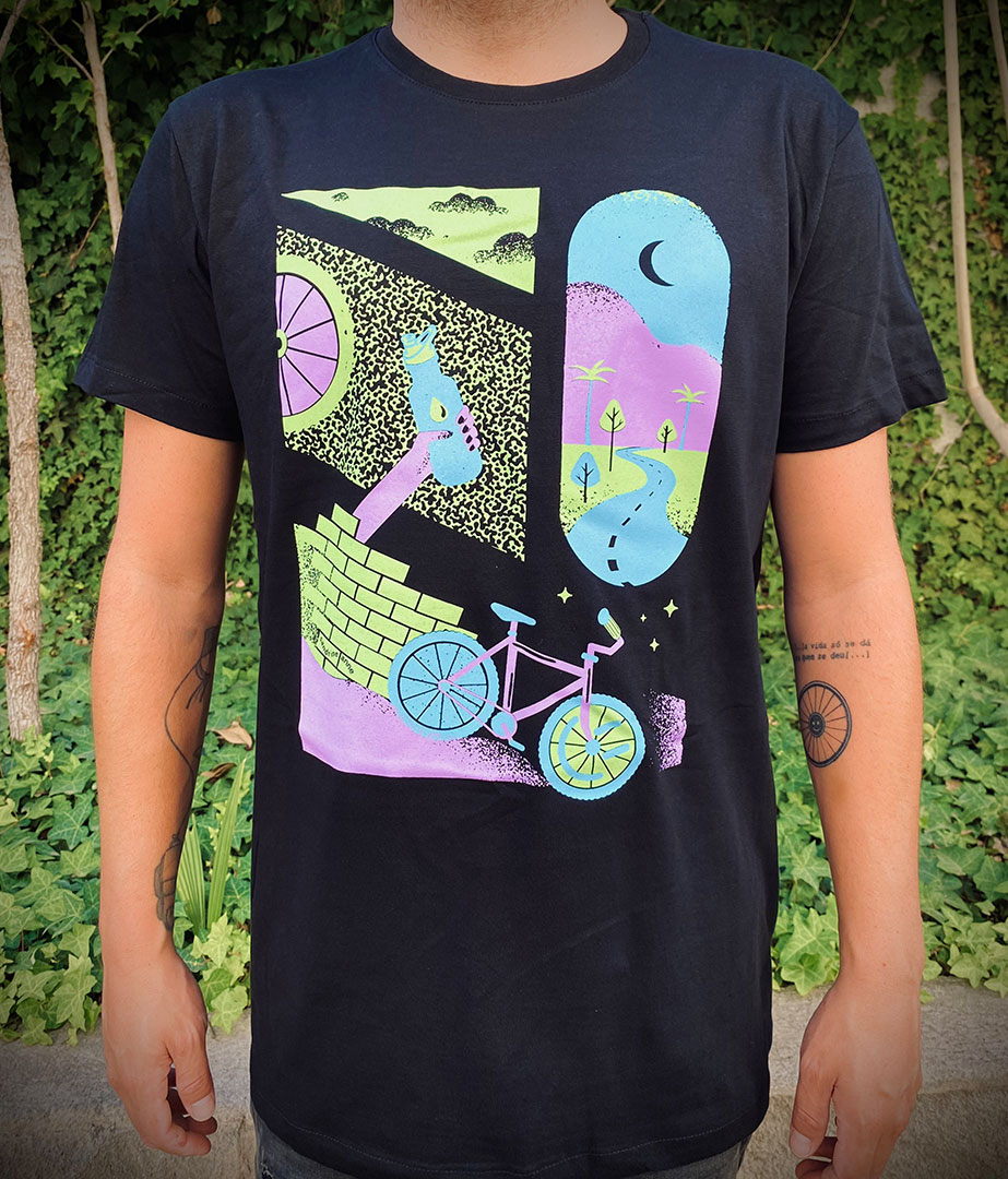 Polera urbana Soul por Sandrine Anne - Negra 2