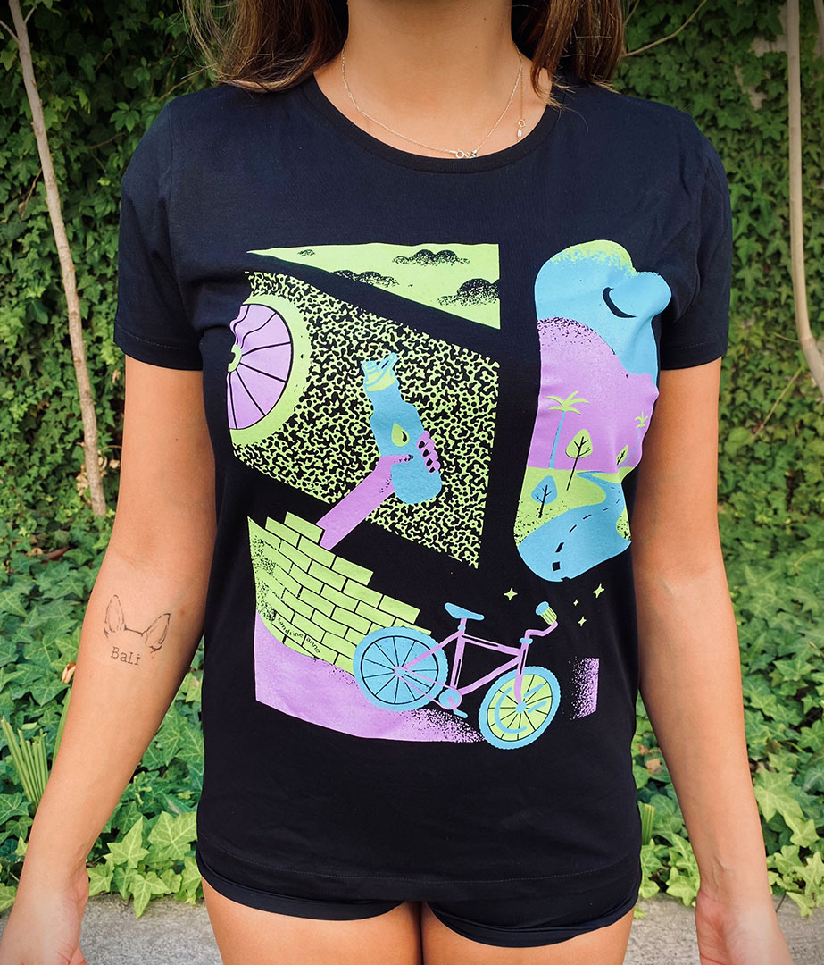 Polera urbana Soul por Sandrine Anne - Negra 3