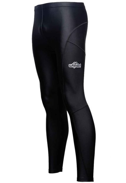 Calza larga con gel hombre OnWheels - Negra 2