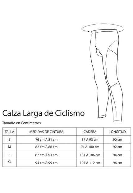 Calza larga con gel hombre OnWheels - Negra 5