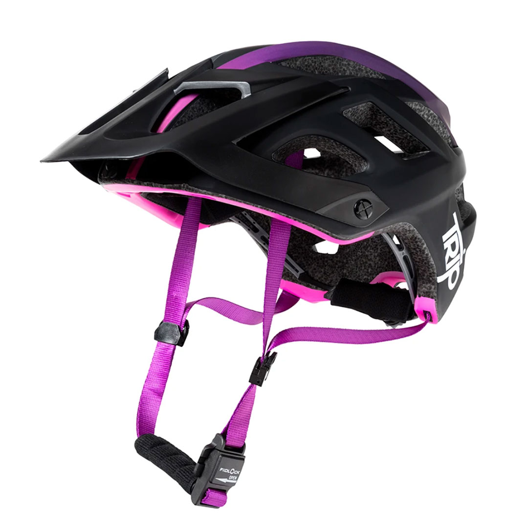 Casco Trip Enduro - Negro, púrpura 1
