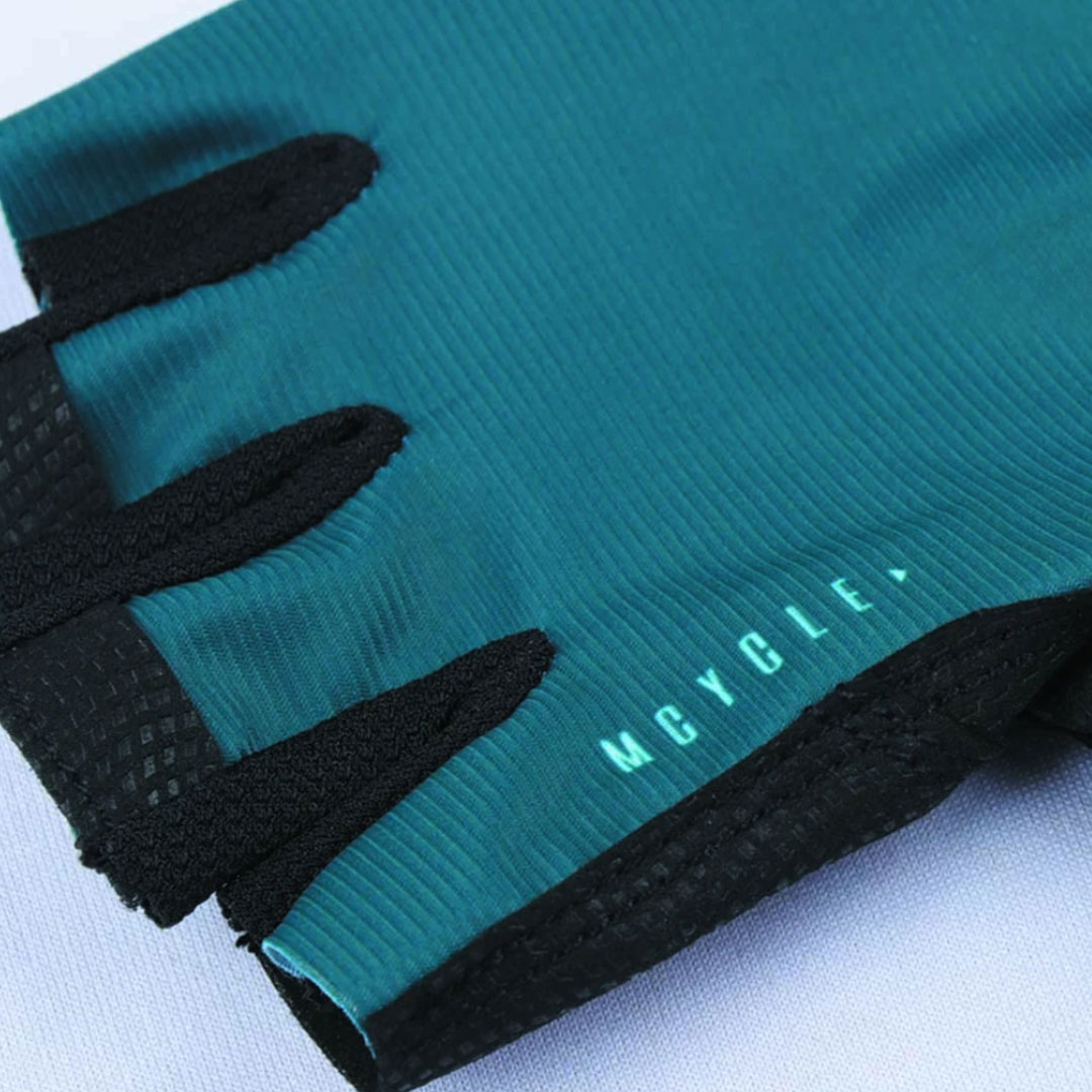 Guantes cortos Mcycle - Verde petróleo 2