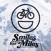 "Smiles For Miles" Blue-Gray Tie Dye Hoodie 