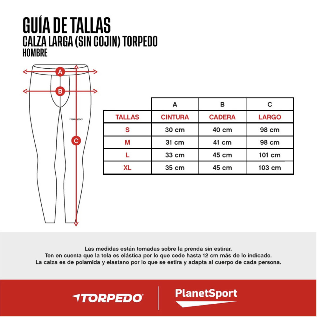 Calza larga hombre con gel Torpedo - Negra 3
