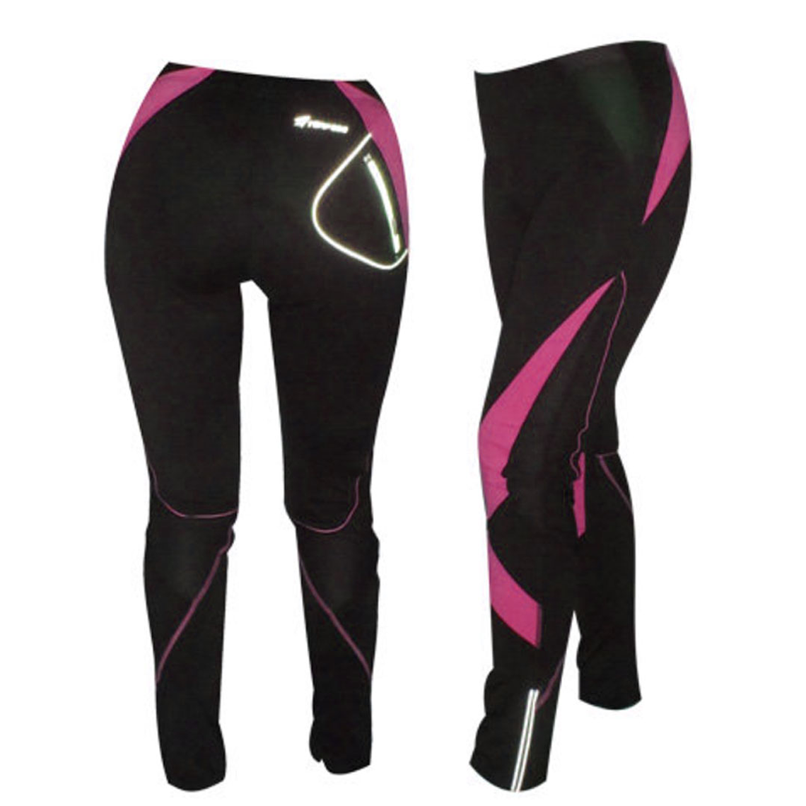 Calza larga mujer Torpedo - Negro, rosado 2