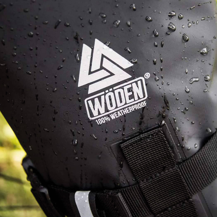 Alforja delantera impermeable Woden - Negra - 6L 2