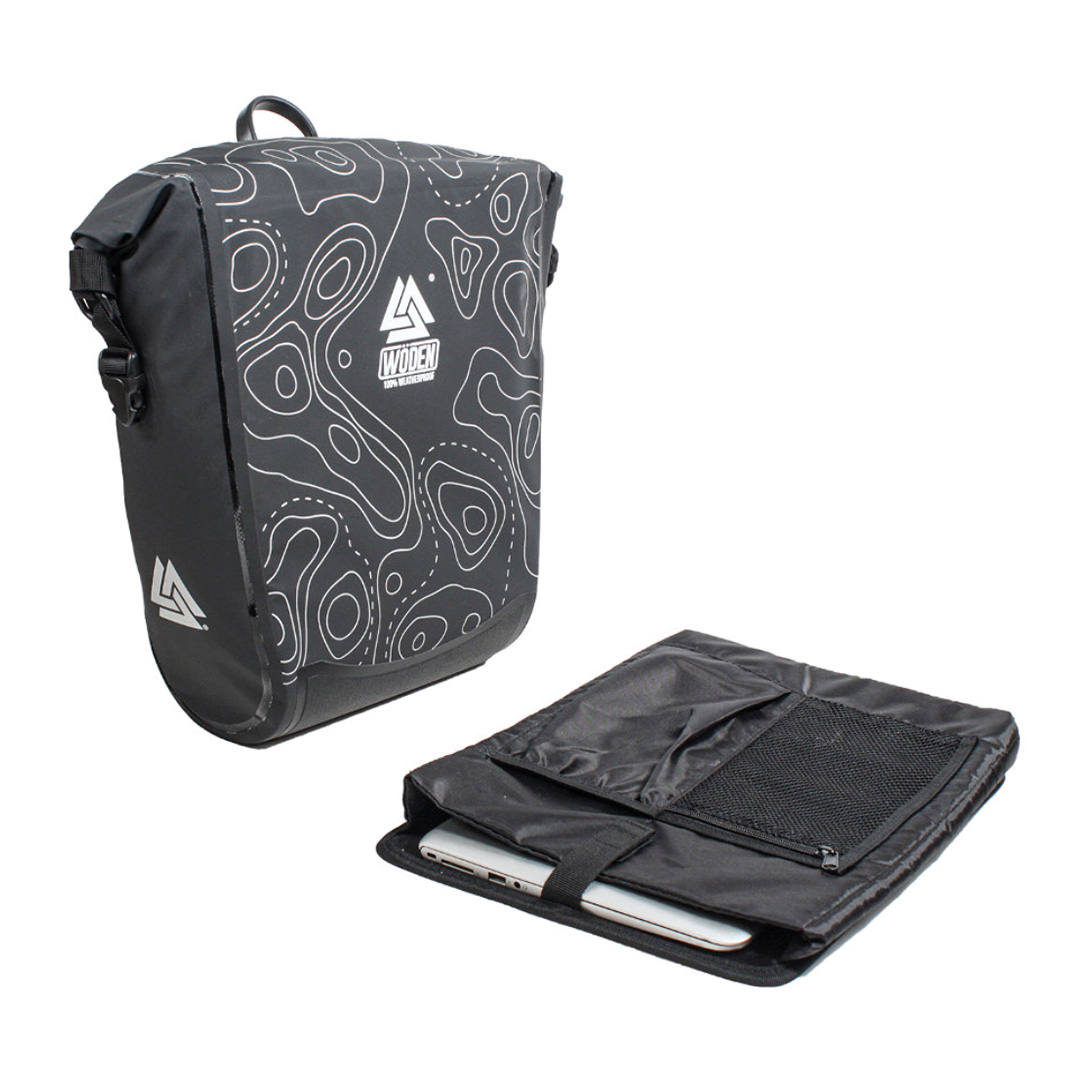Bolso Alforja impermeable Woden - Negra - 20L 3