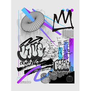 Ilustración enmarcada Serie Frame por KidMaikel