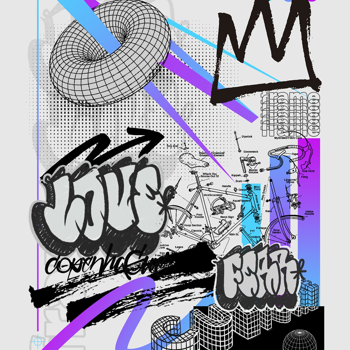 Ilustración enmarcada Serie Frame por KidMaikel 1