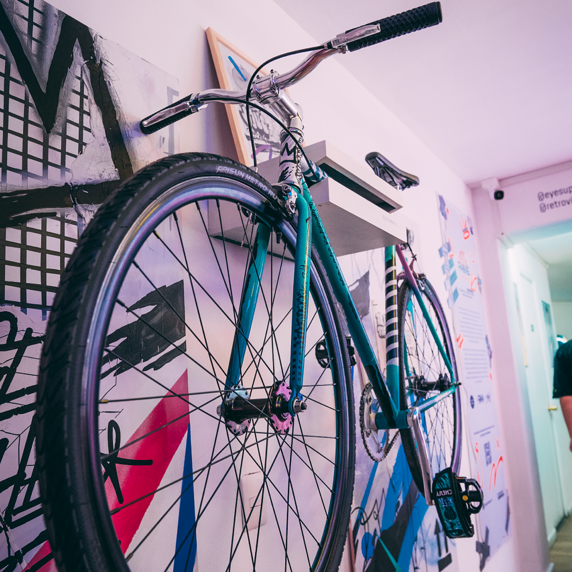 Bicicleta urbana acero pintada por KidMaikel 1