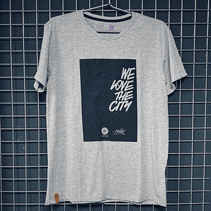 Polera urbana We love the city por KidMaikel - Gris, negro