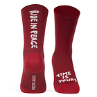 Medias de compresión Pacific - Ride in peace Rojo 1