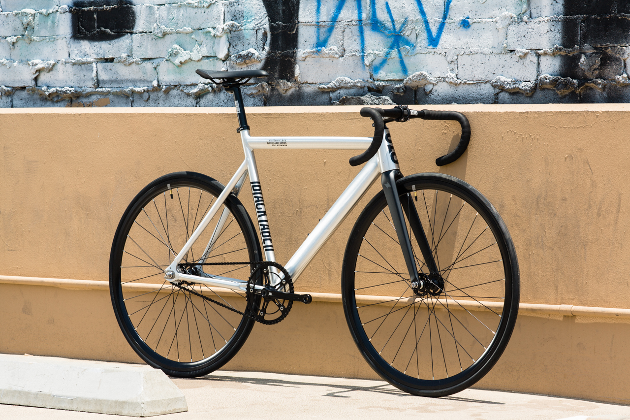 Bicicleta fixie 6061 Black Label Raw - 1 velocidad 7