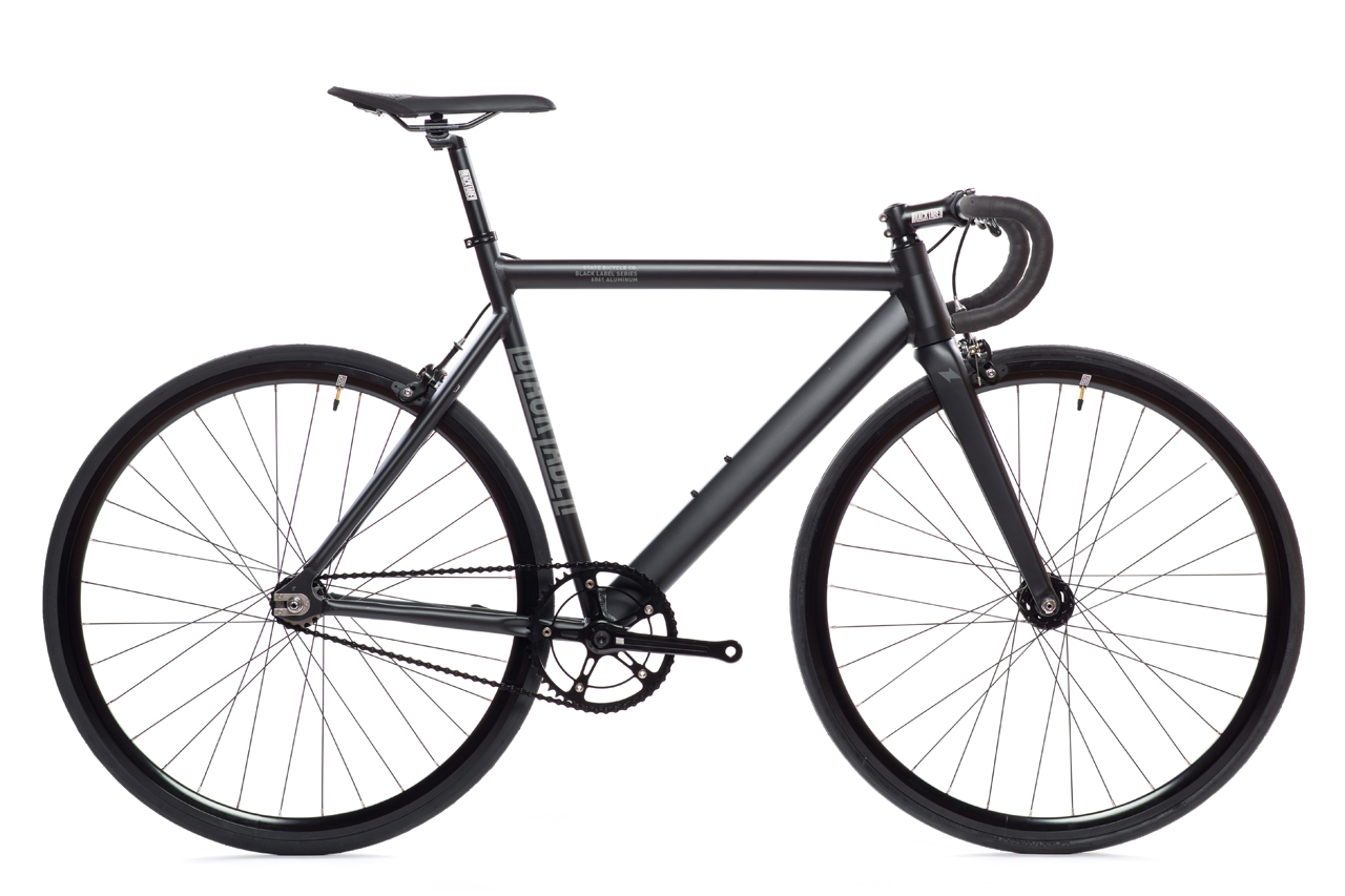 Bicicleta fixie 6061 Black Label Matte Black - 1 velocidad 1