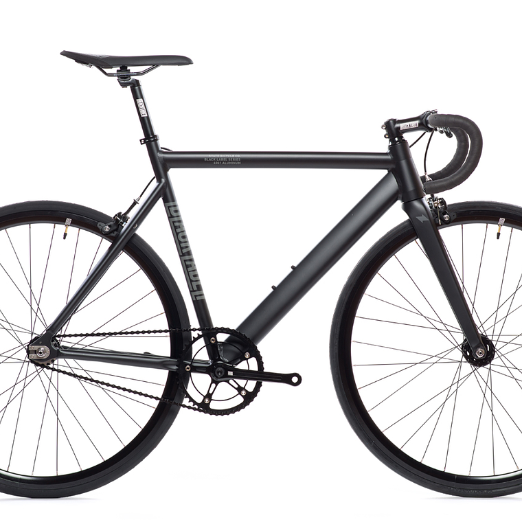 Bicicleta fixie 6061 Black Label Matte Black - 1 velocidad 1