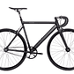Bicicleta fixie 6061 Black Label Matte Black - 1 velocidad - Miniatura 1