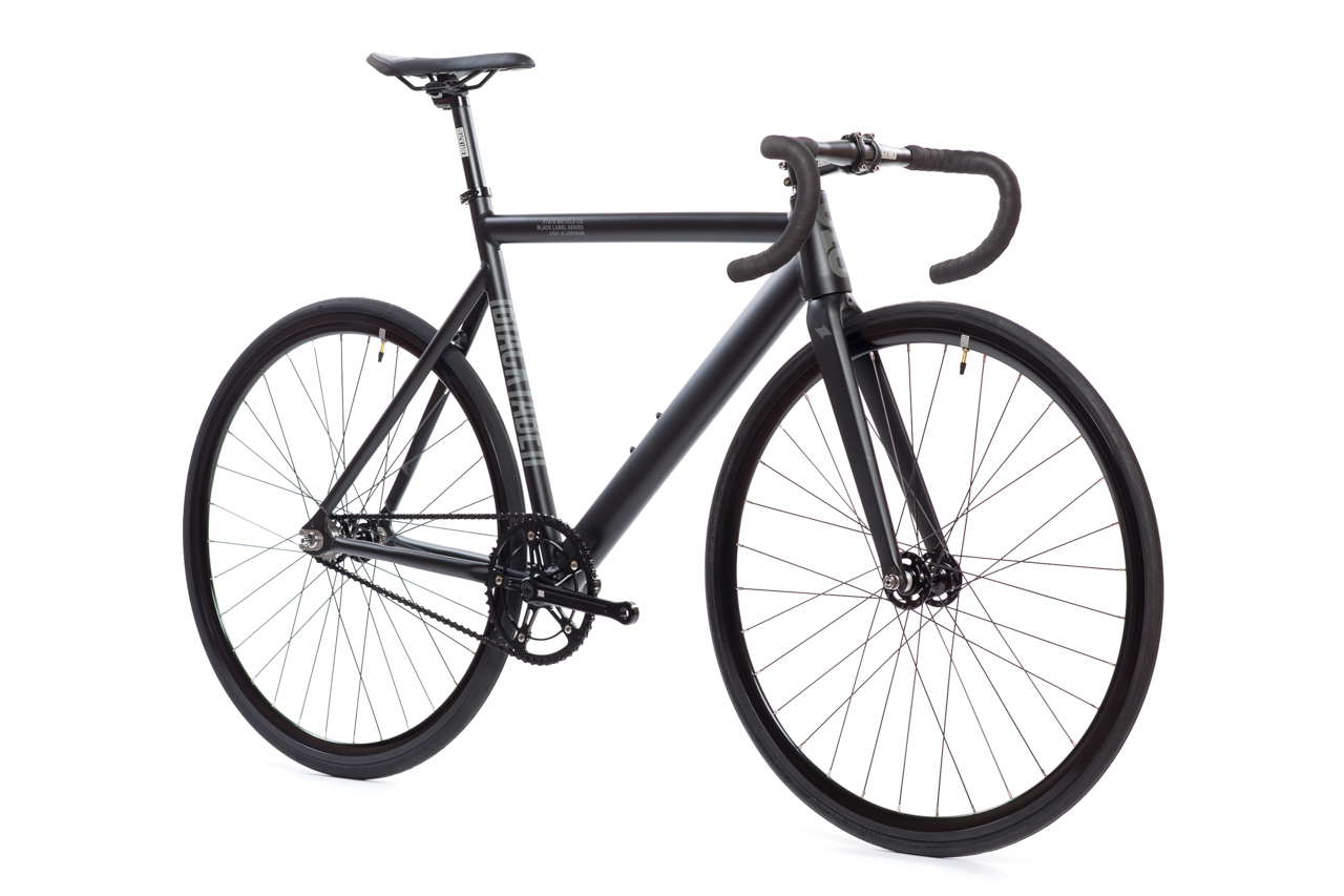Bicicleta fixie 6061 Black Label Matte Black - 1 velocidad 2