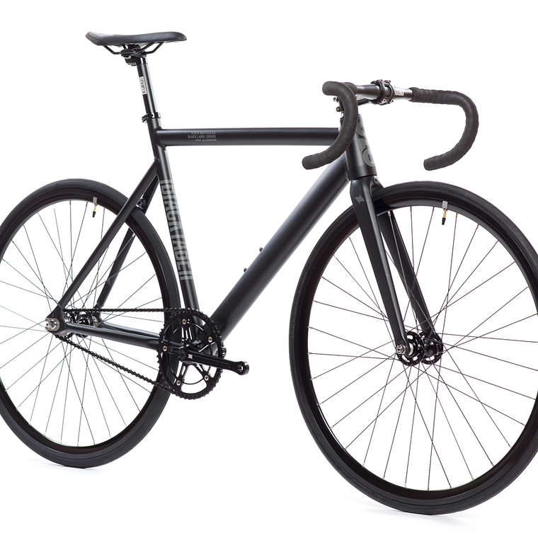 Bicicleta fixie 6061 Black Label Matte Black - 1 velocidad 2