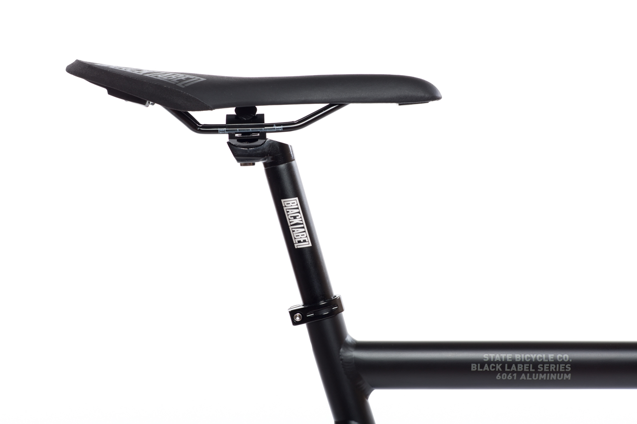 Bicicleta fixie 6061 Black Label Matte Black - 1 velocidad 5