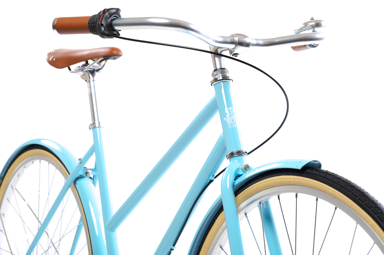Bicicleta de paseo City Bike Azure - 3 velocidades 3