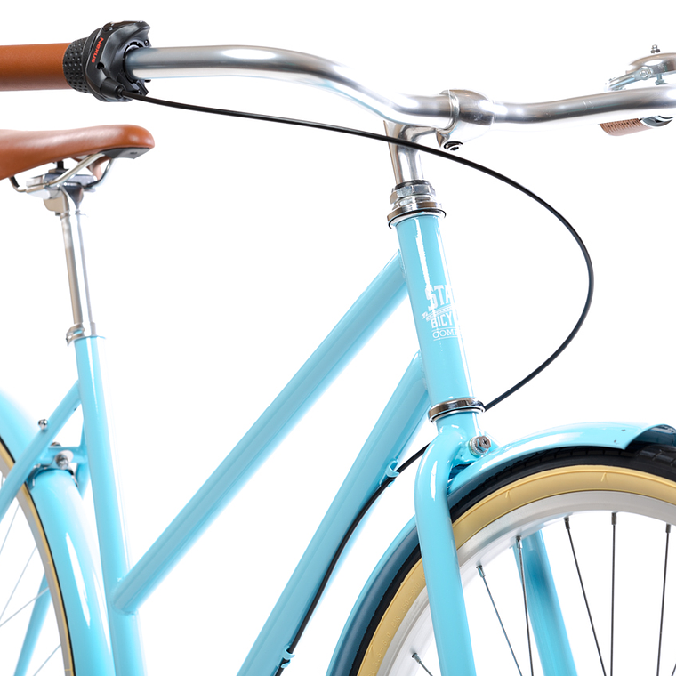 Bicicleta de paseo City Bike Azure - 3 velocidades 3