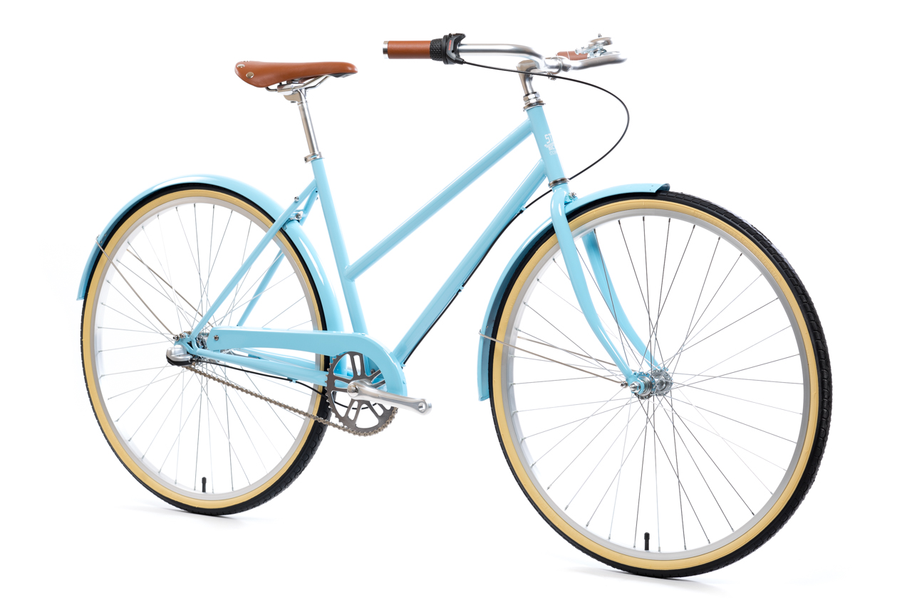 Bicicleta de paseo City Bike Azure - 3 velocidades 2