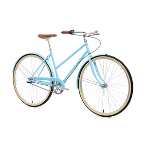 Bicicleta de paseo City Bike Azure - 3 velocidades