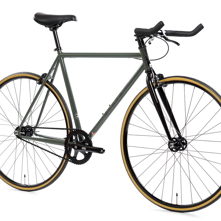 Bicicleta fixie 4130 Chromoly Army - Fijo y libre 2