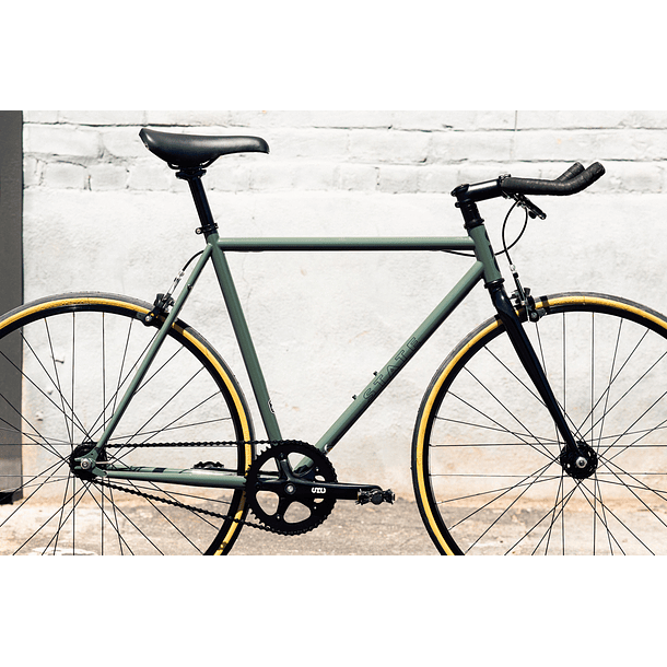 Bicicleta fixie 4130 Chromoly Army - Fijo y libre 8