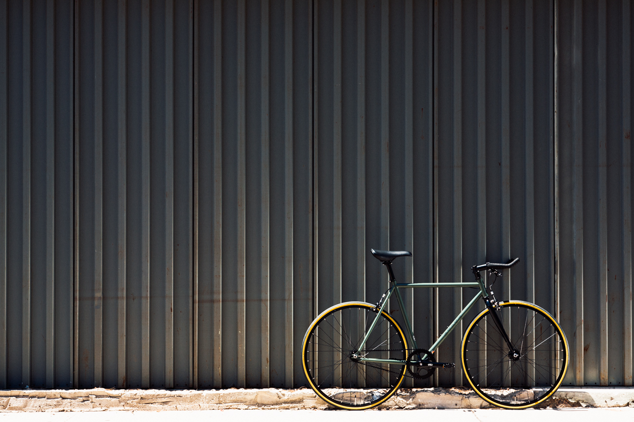 Bicicleta fixie 4130 Chromoly Army - Fijo y libre 12