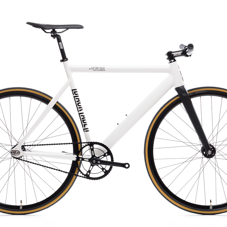 Bicicleta fixie 6061 Black Label Pearl White - 1 velocidad 1