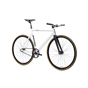 Bicicleta fixie 6061 Black Label Pearl White - 1 velocidad