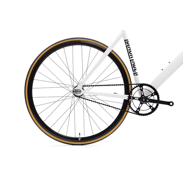 Bicicleta fixie 6061 Black Label Pearl White - 1 velocidad 5