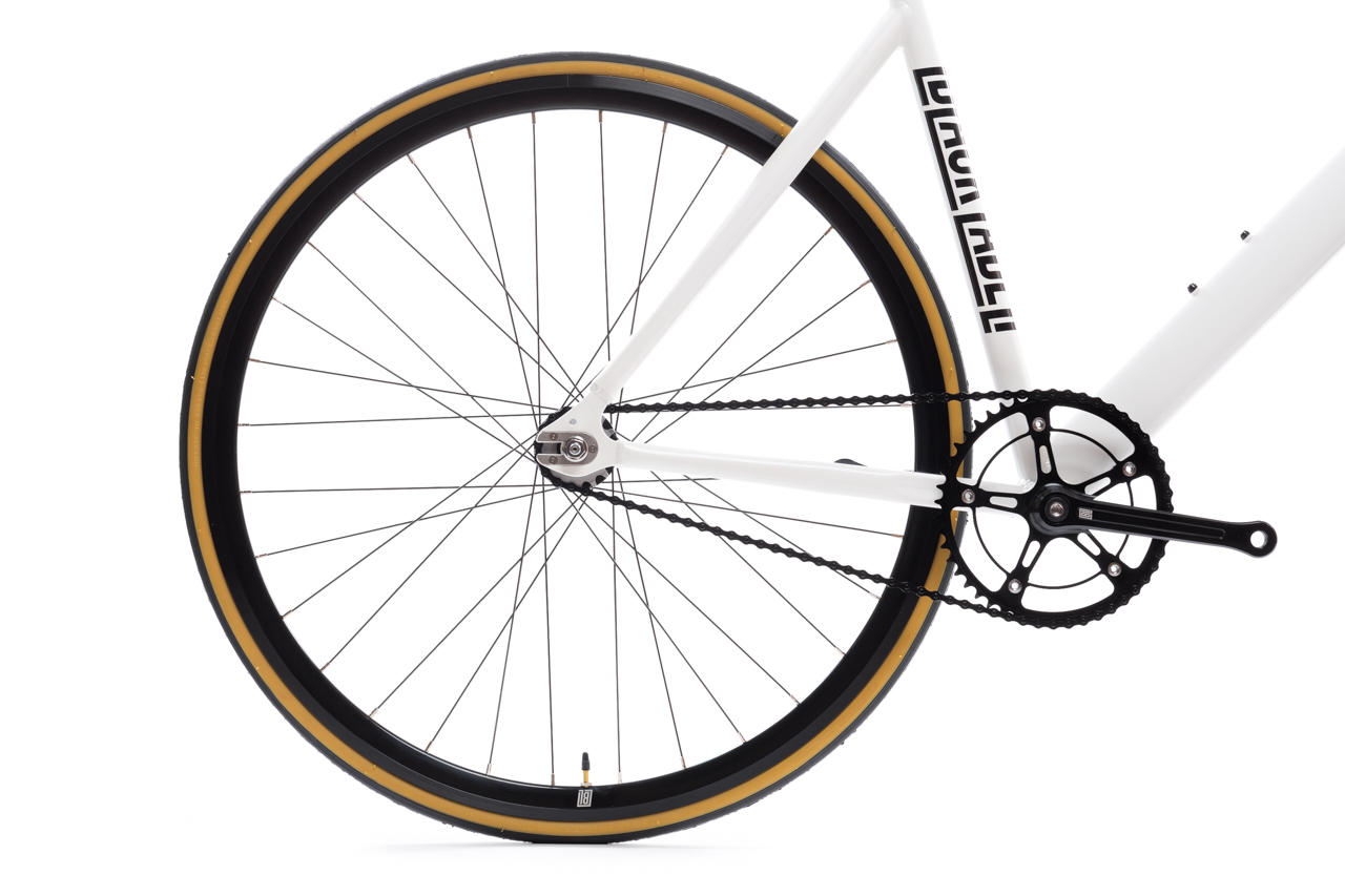 Bicicleta fixie 6061 Black Label Pearl White - 1 velocidad 5