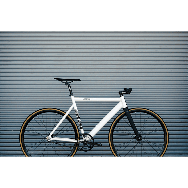 Bicicleta fixie 6061 Black Label Pearl White - 1 velocidad 12