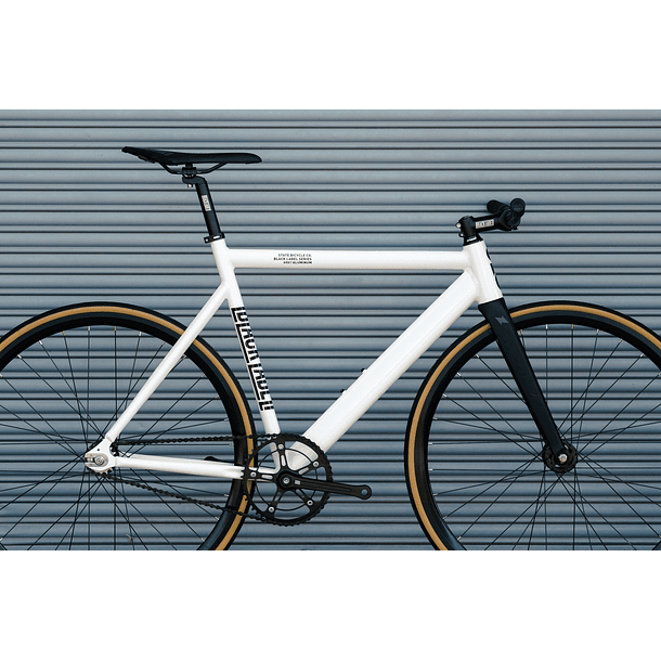 Bicicleta fixie 6061 Black Label Pearl White - 1 velocidad 13