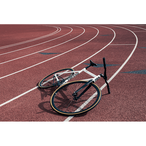 Bicicleta fixie 6061 Black Label Pearl White - 1 velocidad 17