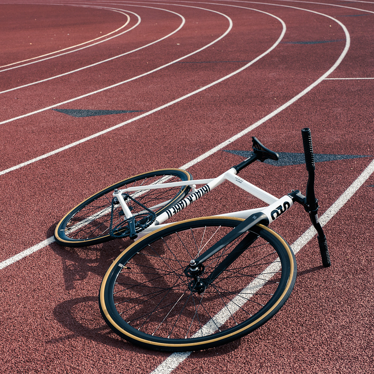 Bicicleta fixie 6061 Black Label Pearl White - 1 velocidad 17