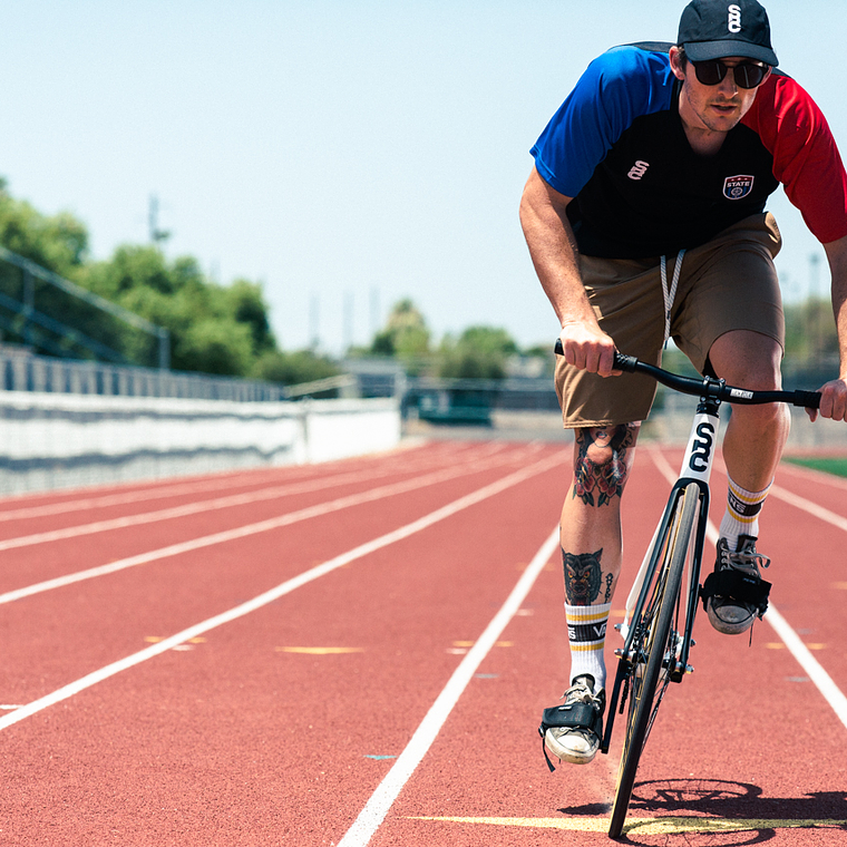 Bicicleta fixie 6061 Black Label Pearl White - 1 velocidad 20