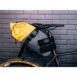 Bolso Bikepacking Gris/ Amarillo